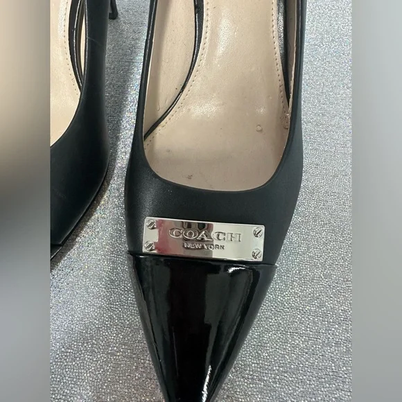 Coach Black Patent Leather Pumps - Picture 2 of 5